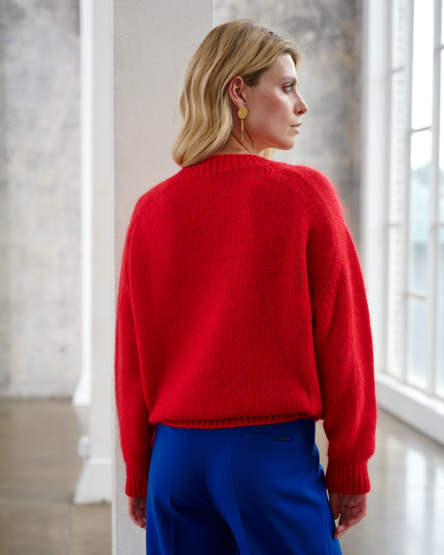 Sweter Clark Czerwony