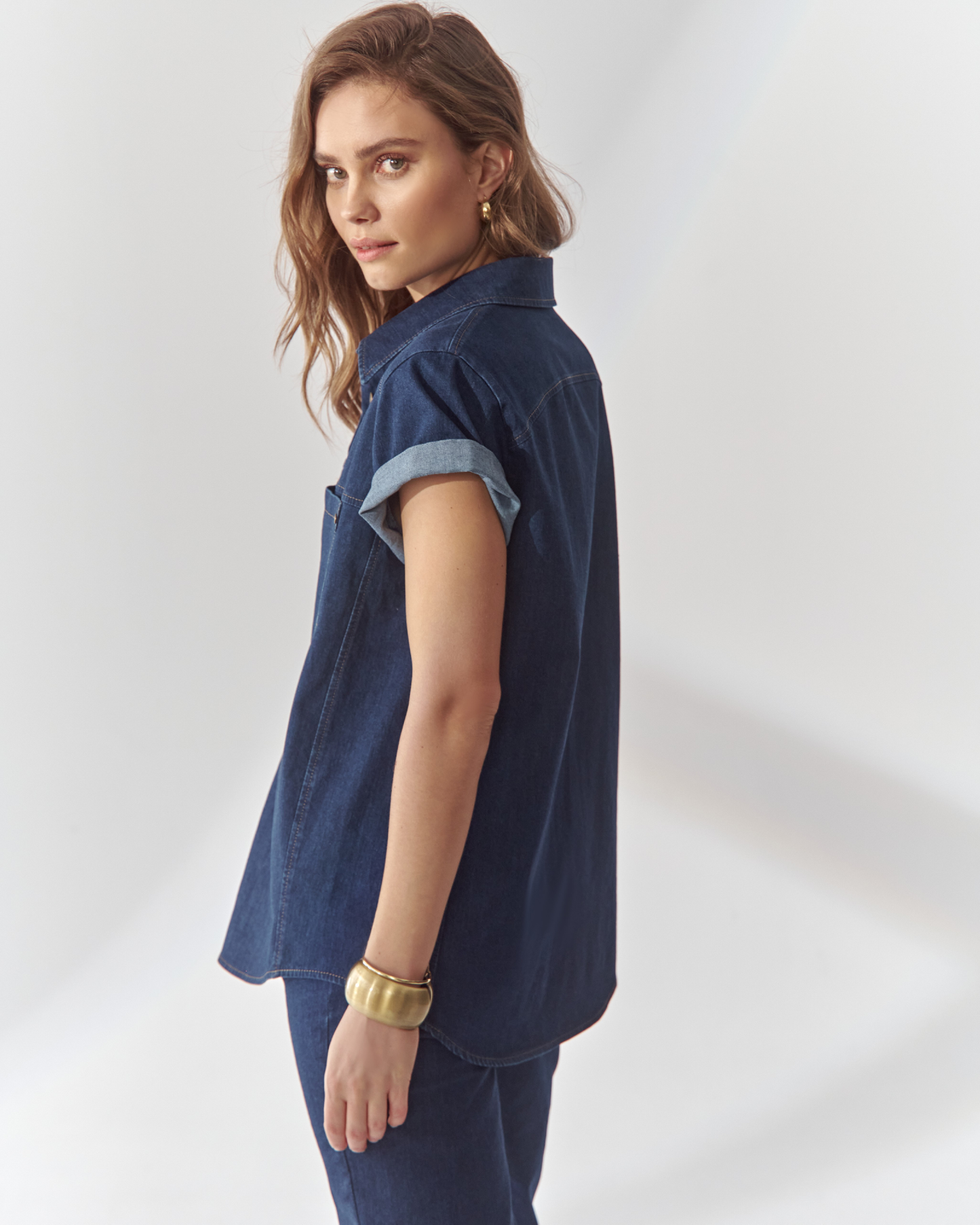 Chemise Lawson Jeans, bleu marine