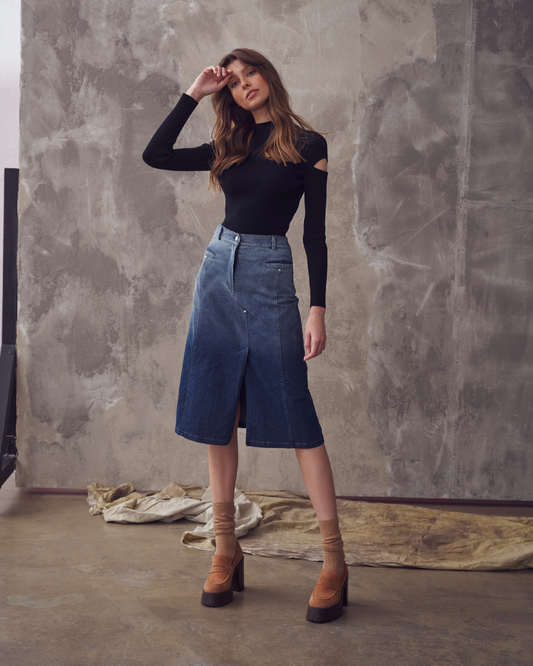 Migra Jeans Navy blue skirt