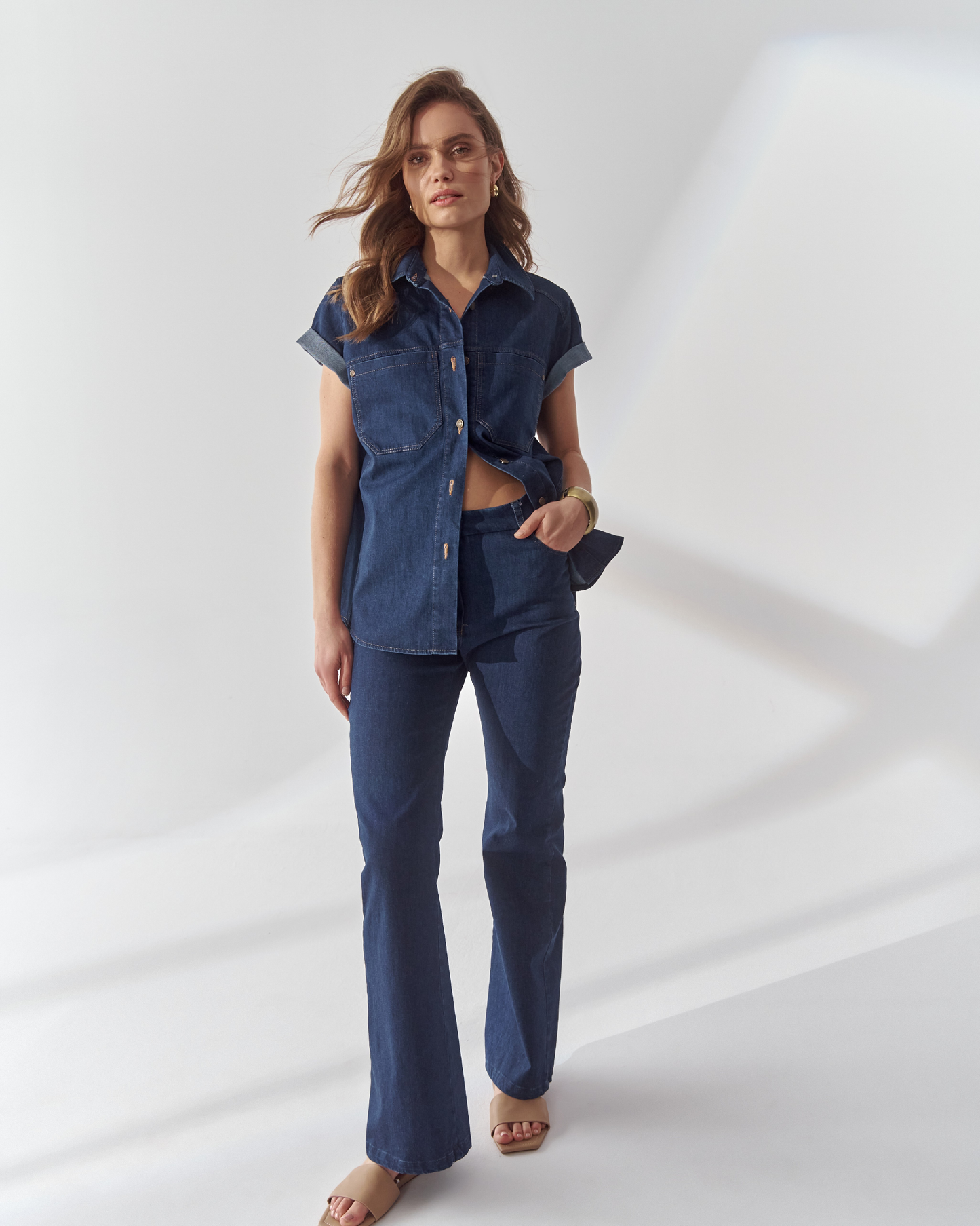 Chemise Lawson Jeans, bleu marine