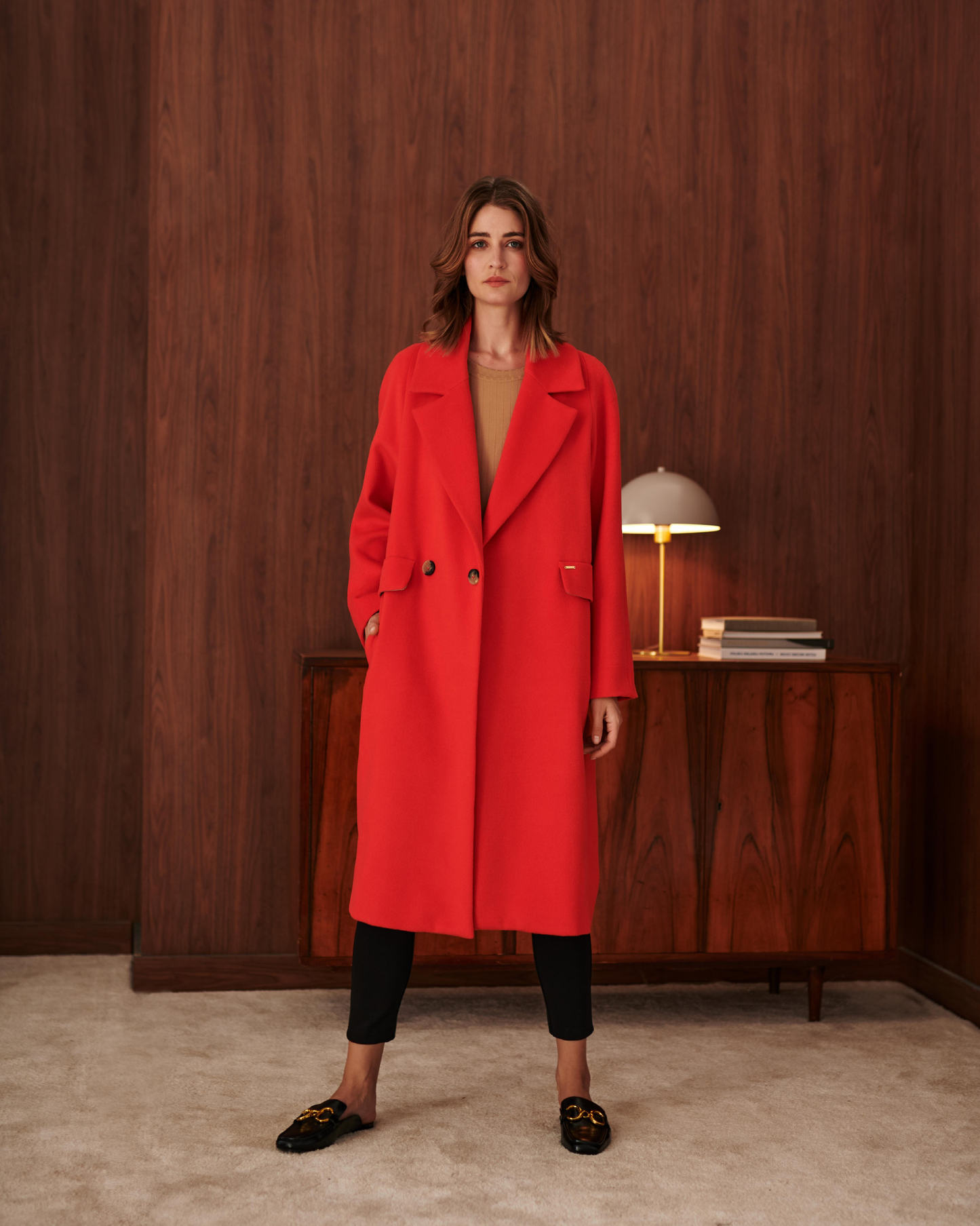 Scarlett Orange Coat