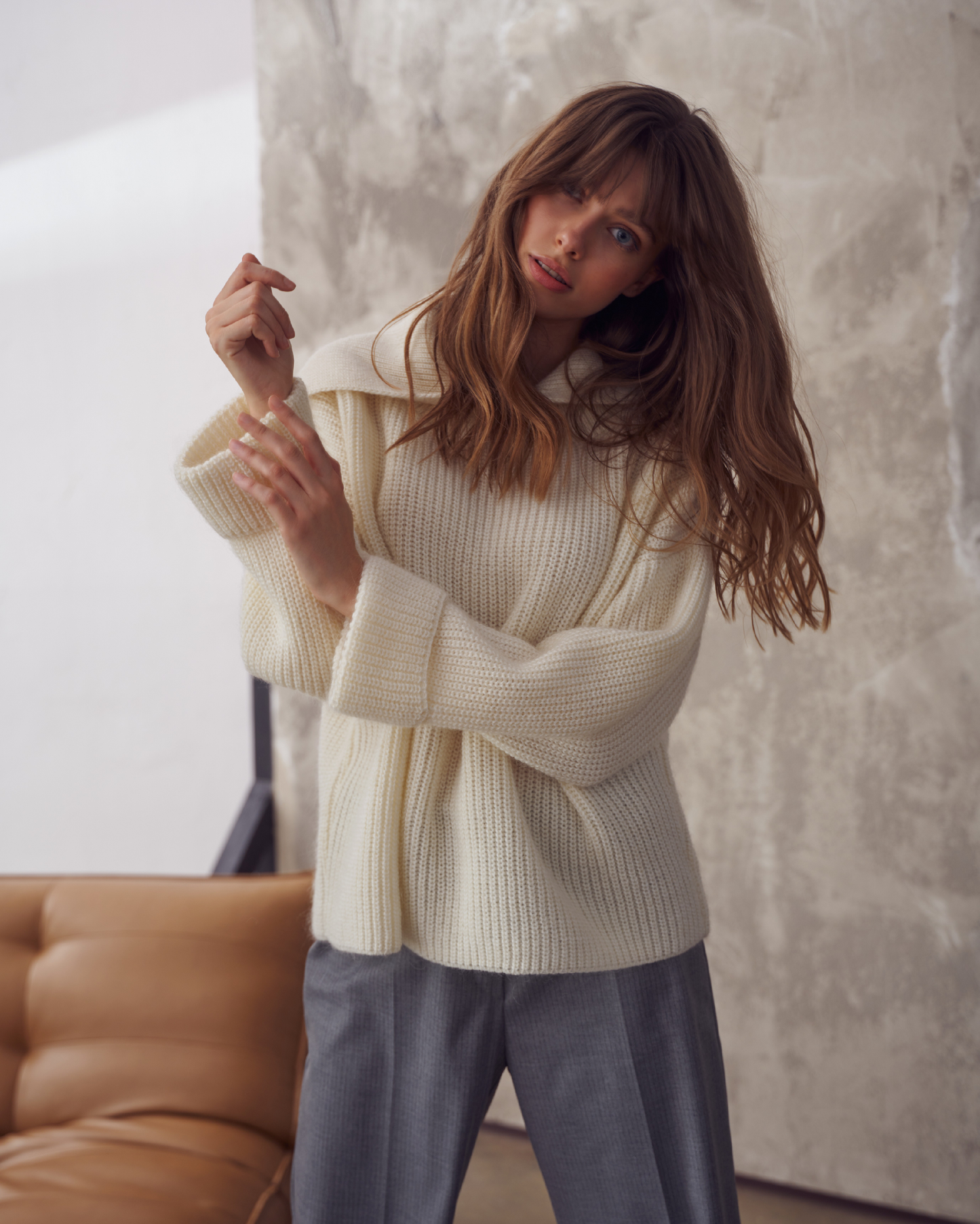 Sweter Morion Ecru