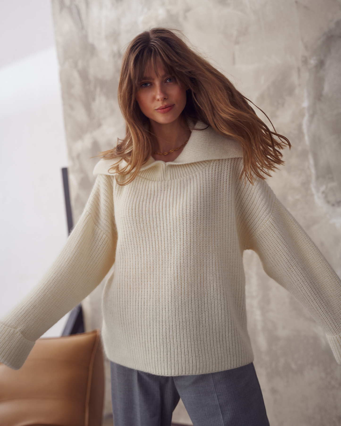 Sweter Morion Ecru