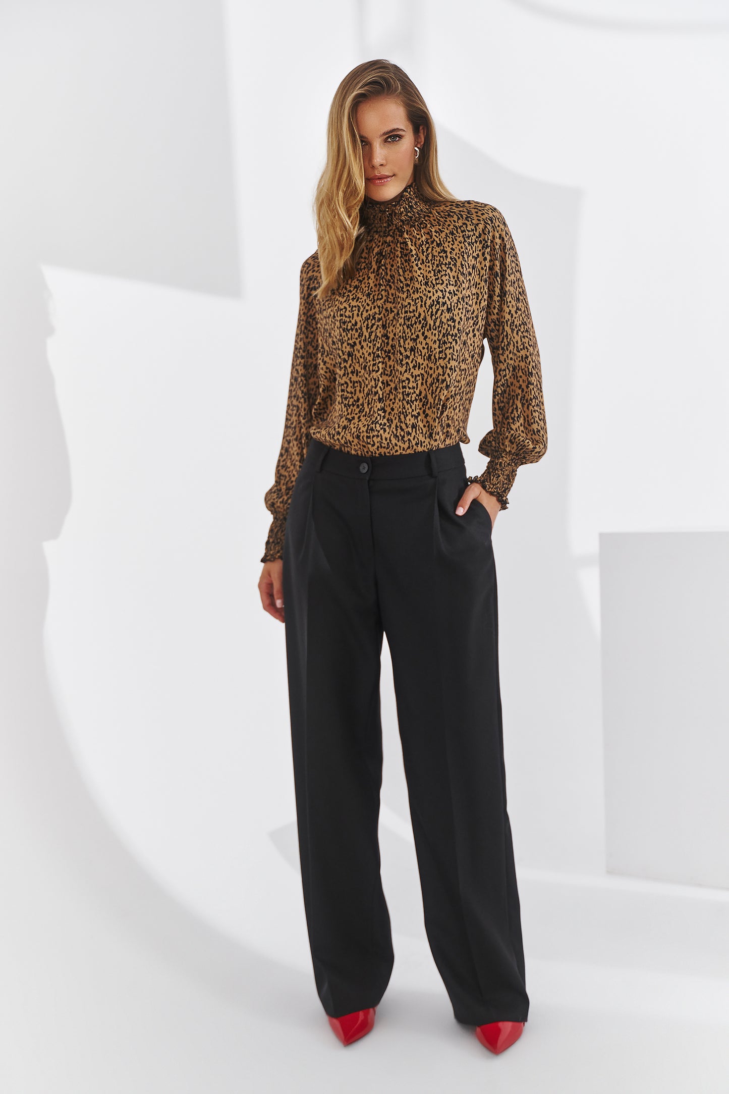 Ohara Spotted Silk Blouse