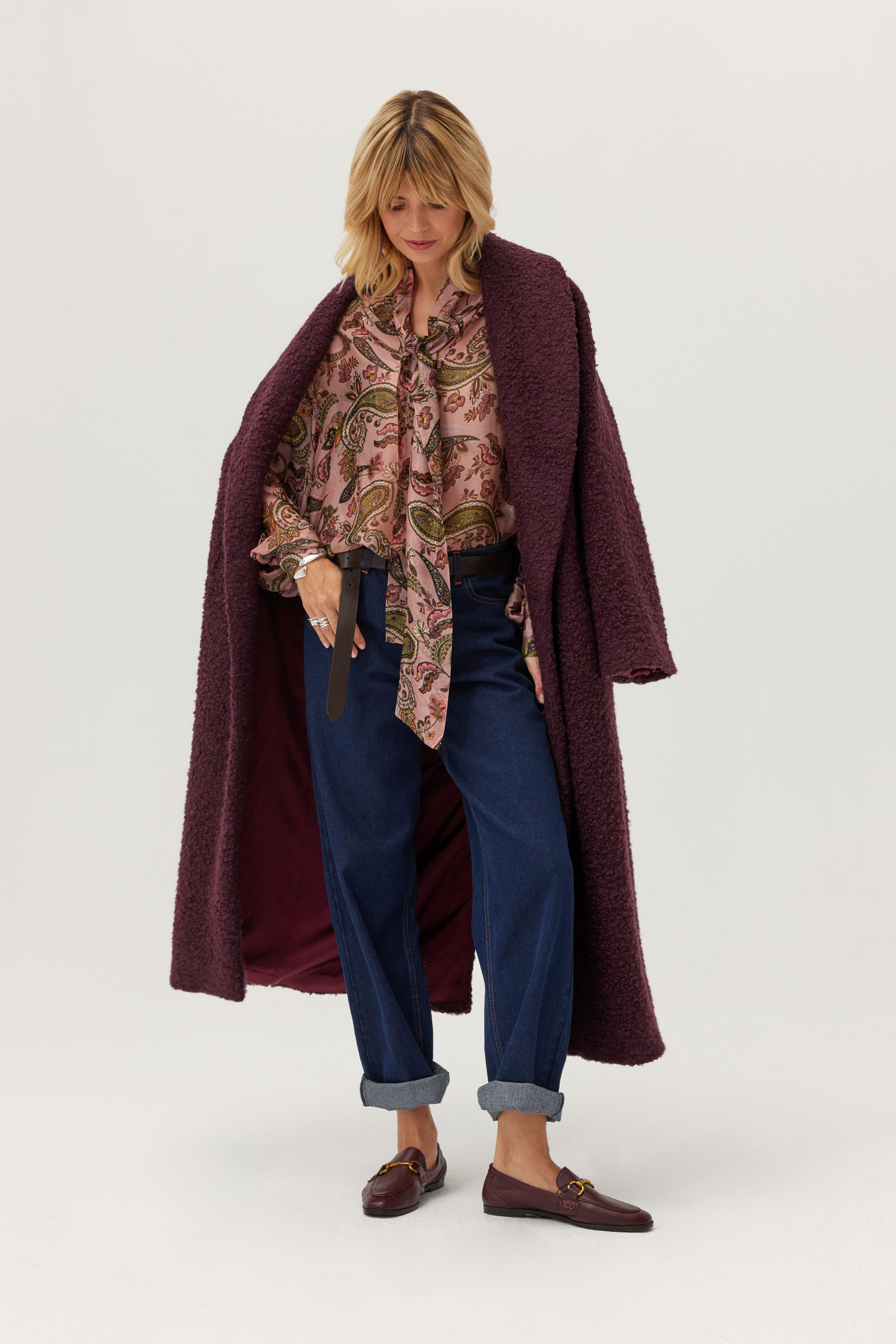 Bluzka z jedwabiem Paisley