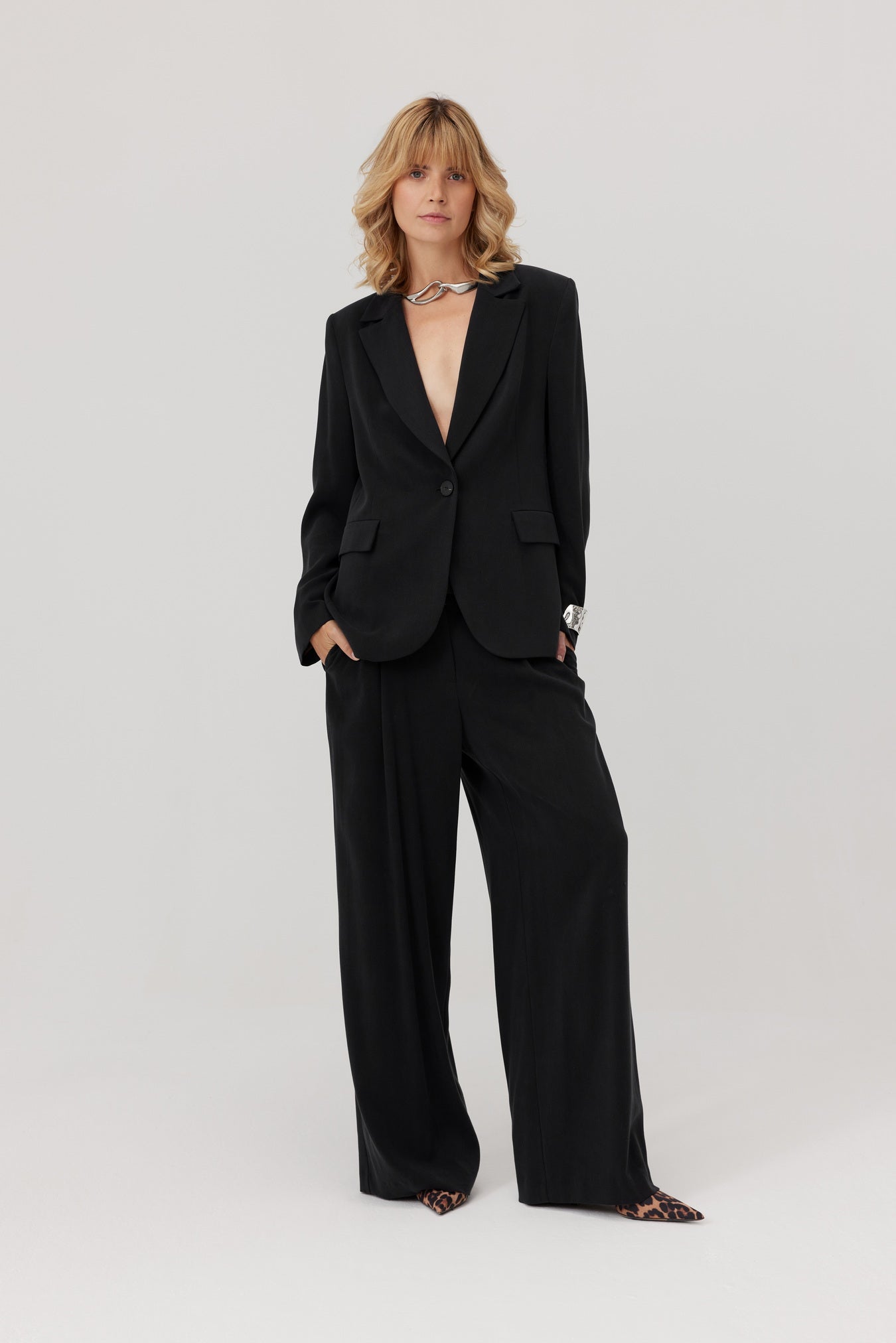 Eleganckie spodnie Hayden czarne