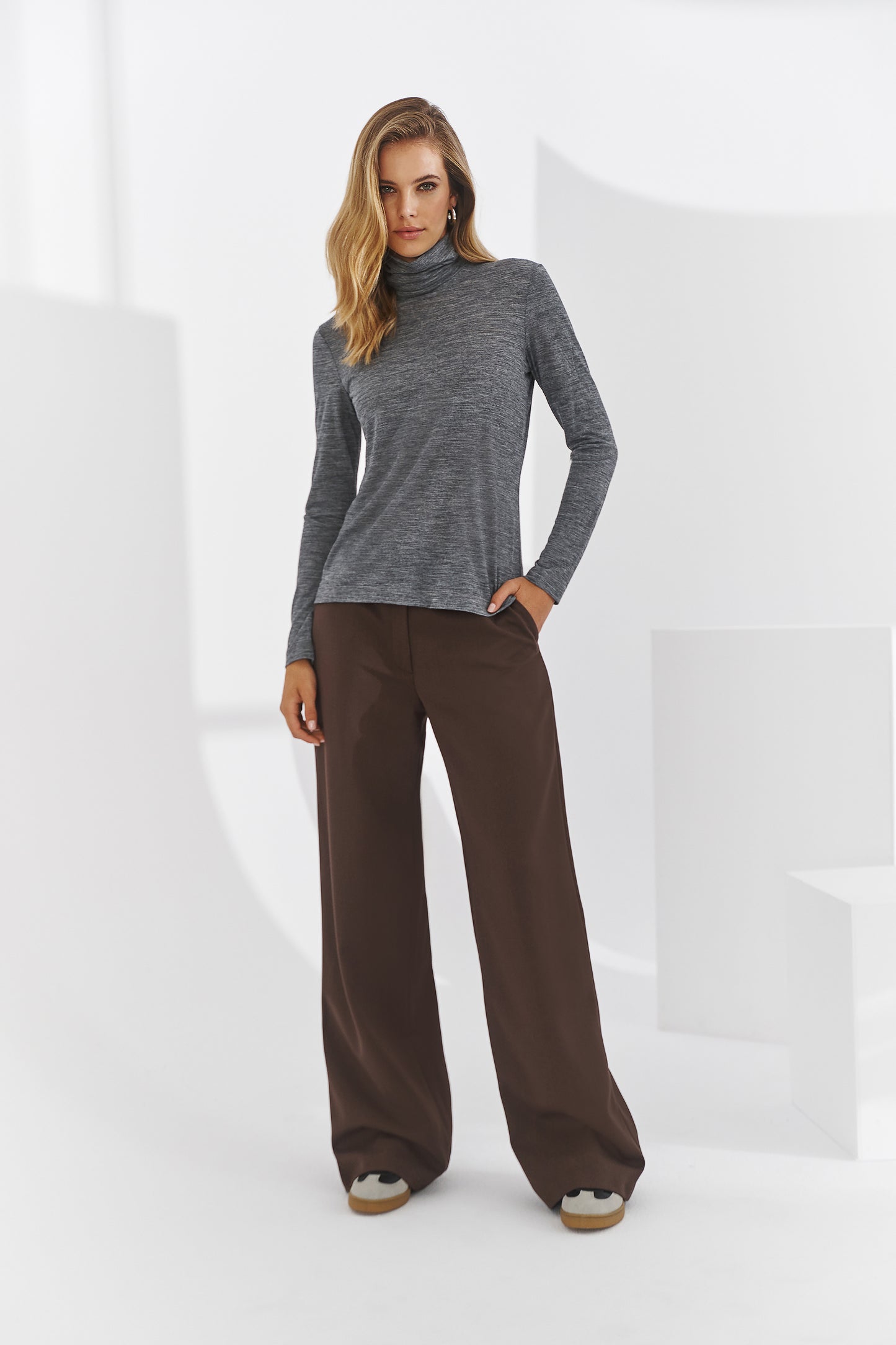 Nomi melange turtleneck
