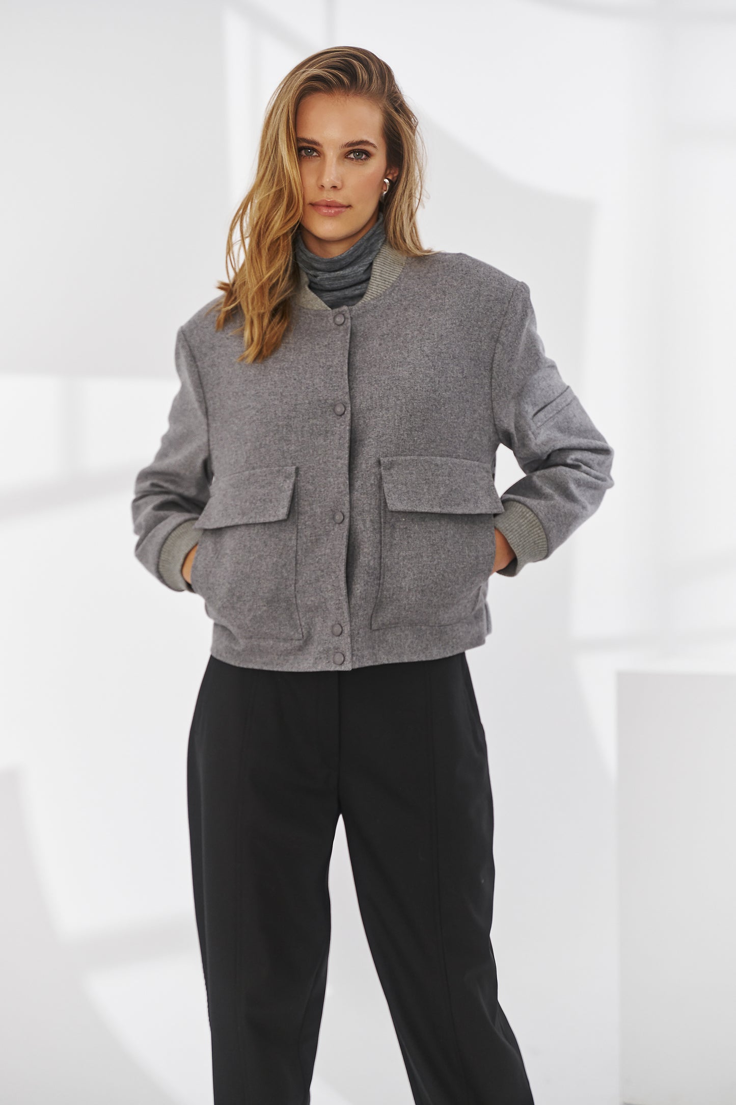 Bomber Marengo, 70% laine