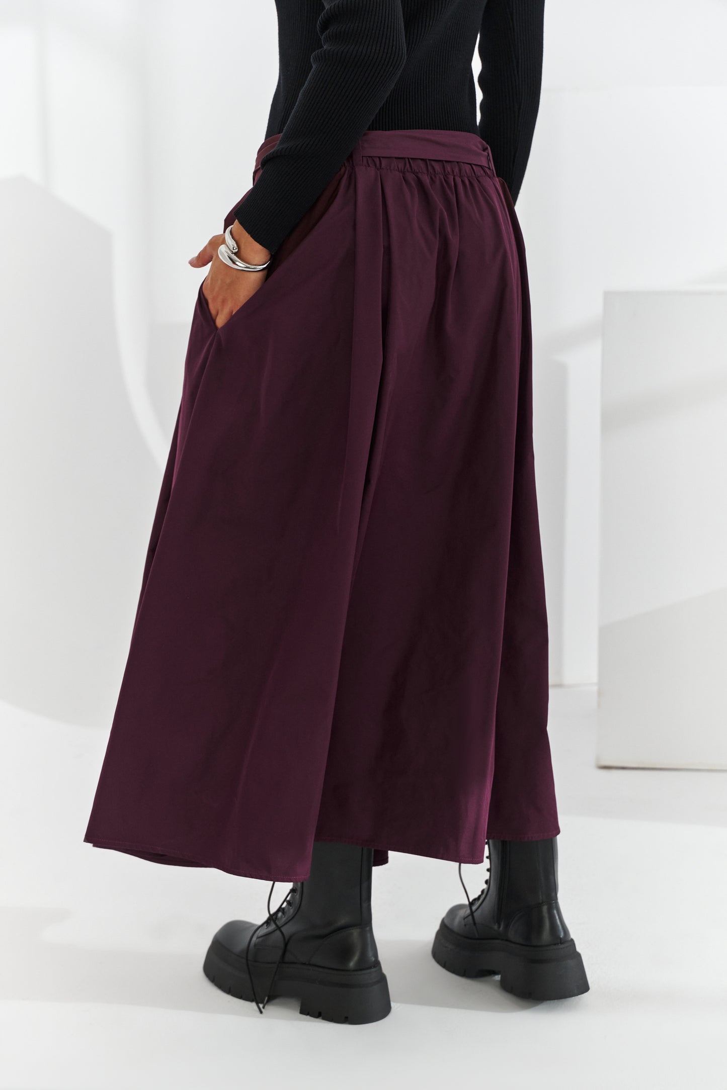 Jupe ballon bordeaux Sadel