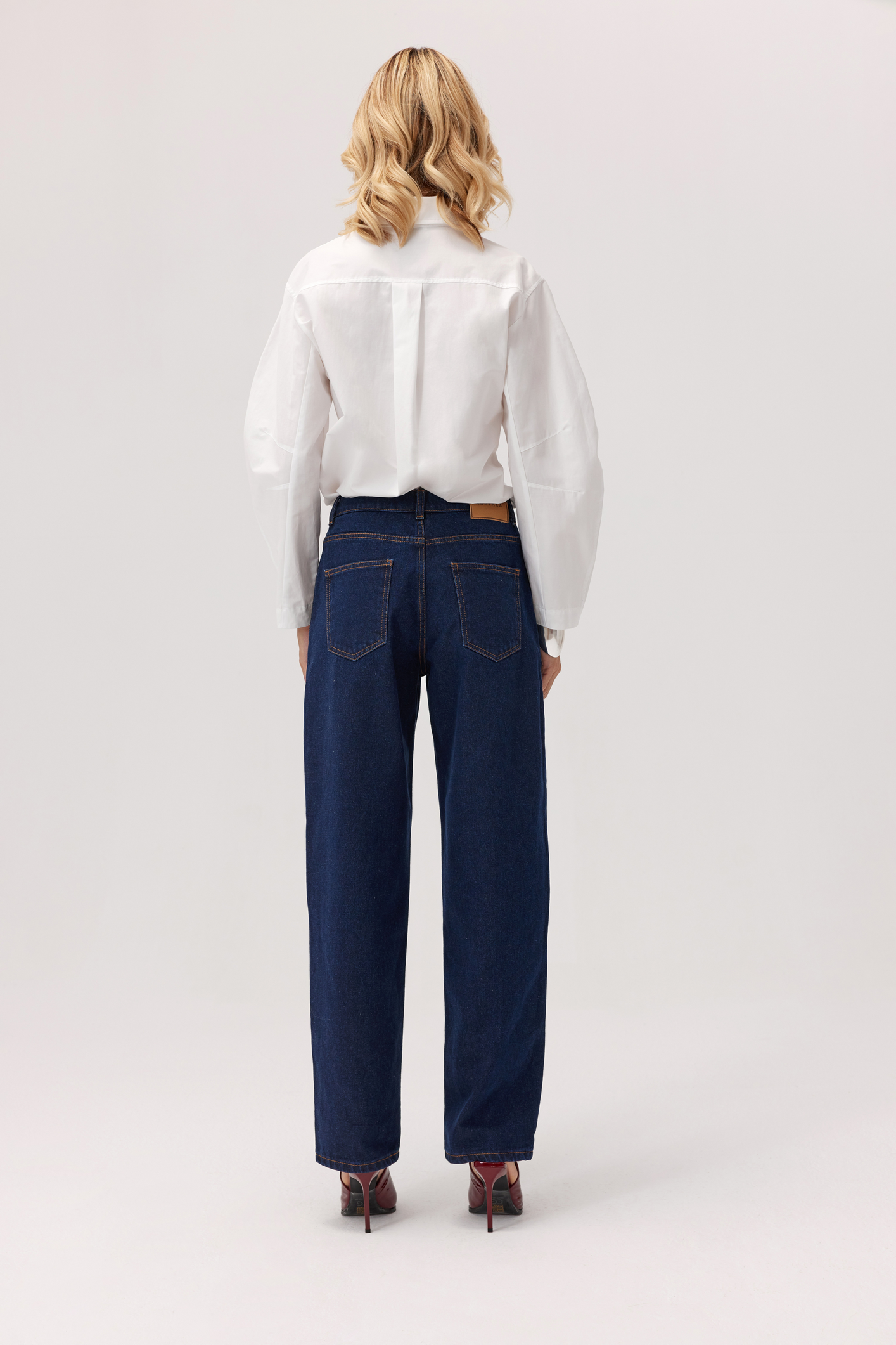 Spodnie jeans o kroju balloon Ballo