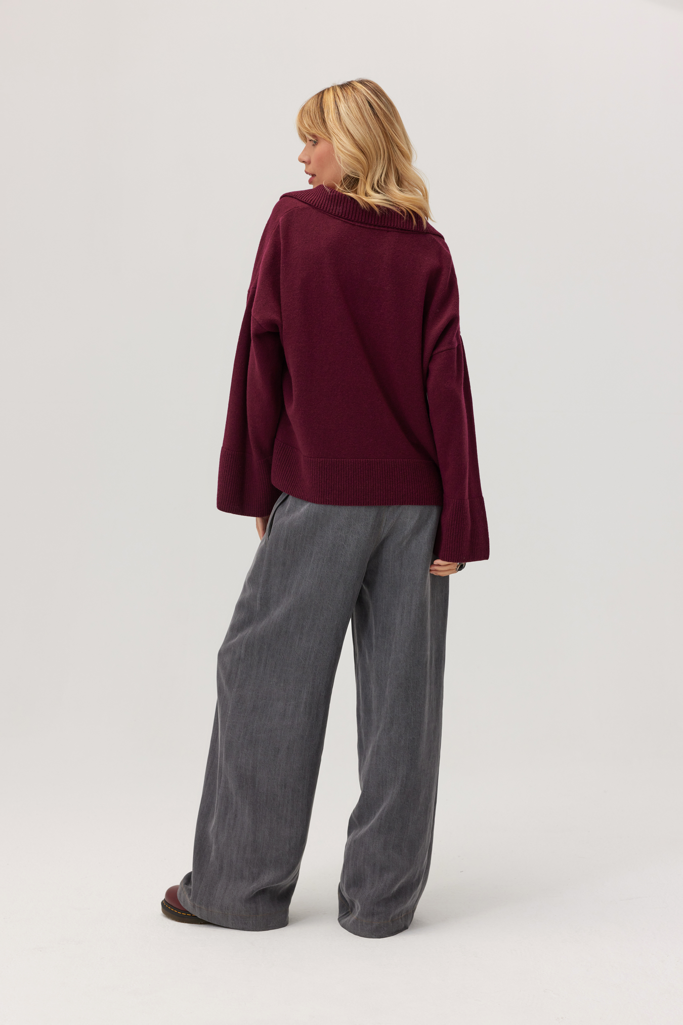 Sweter z kaszmirem Adore bordo