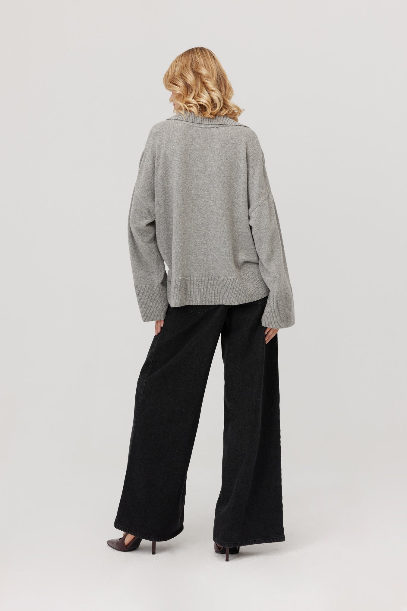 Sweter z kaszmirem Adore szary