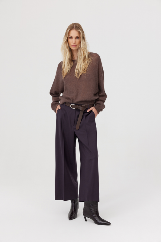 Sweter z alpaką Kelly mocca