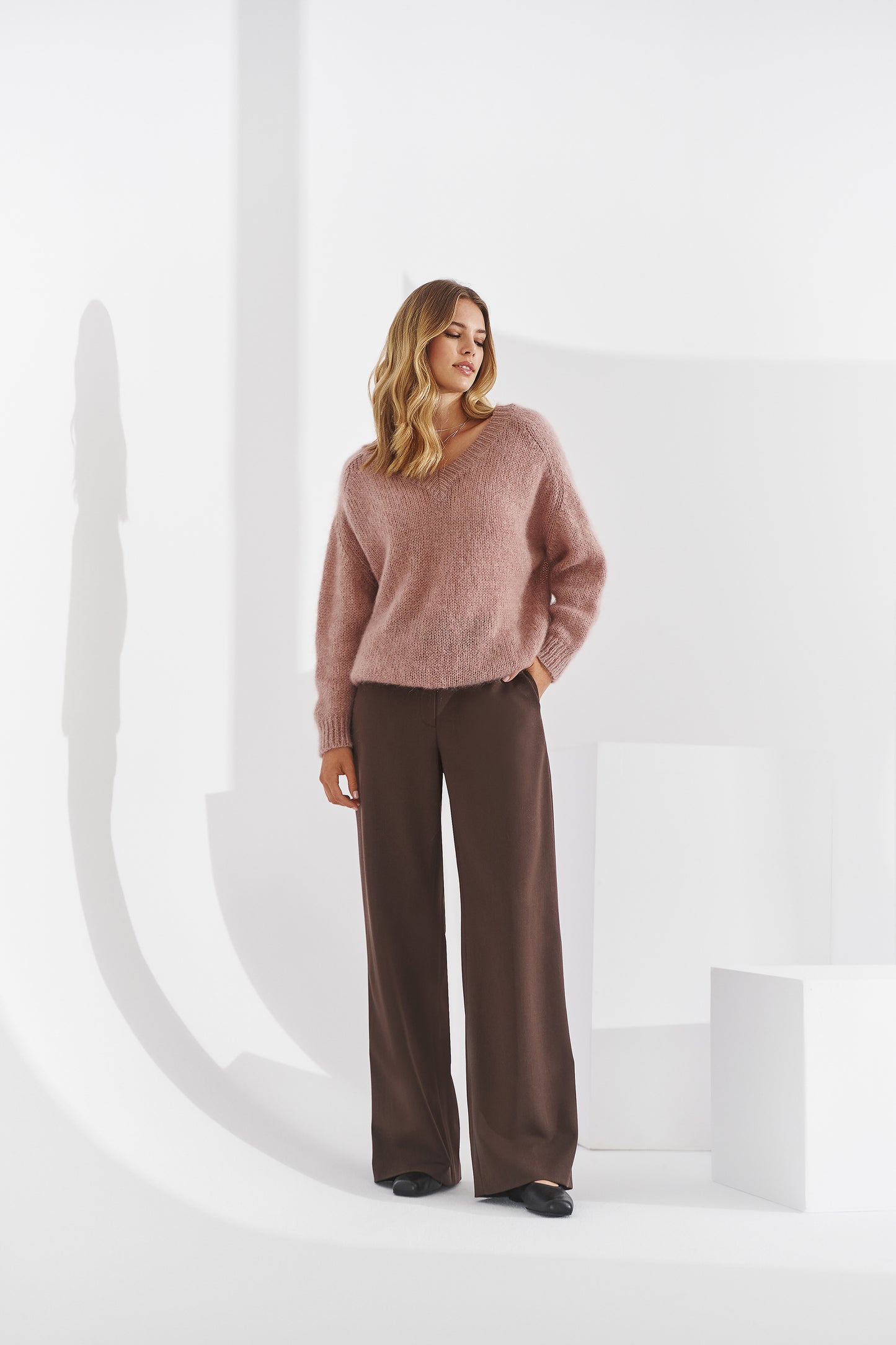 Sweter baby moher Rossini cappuccino
