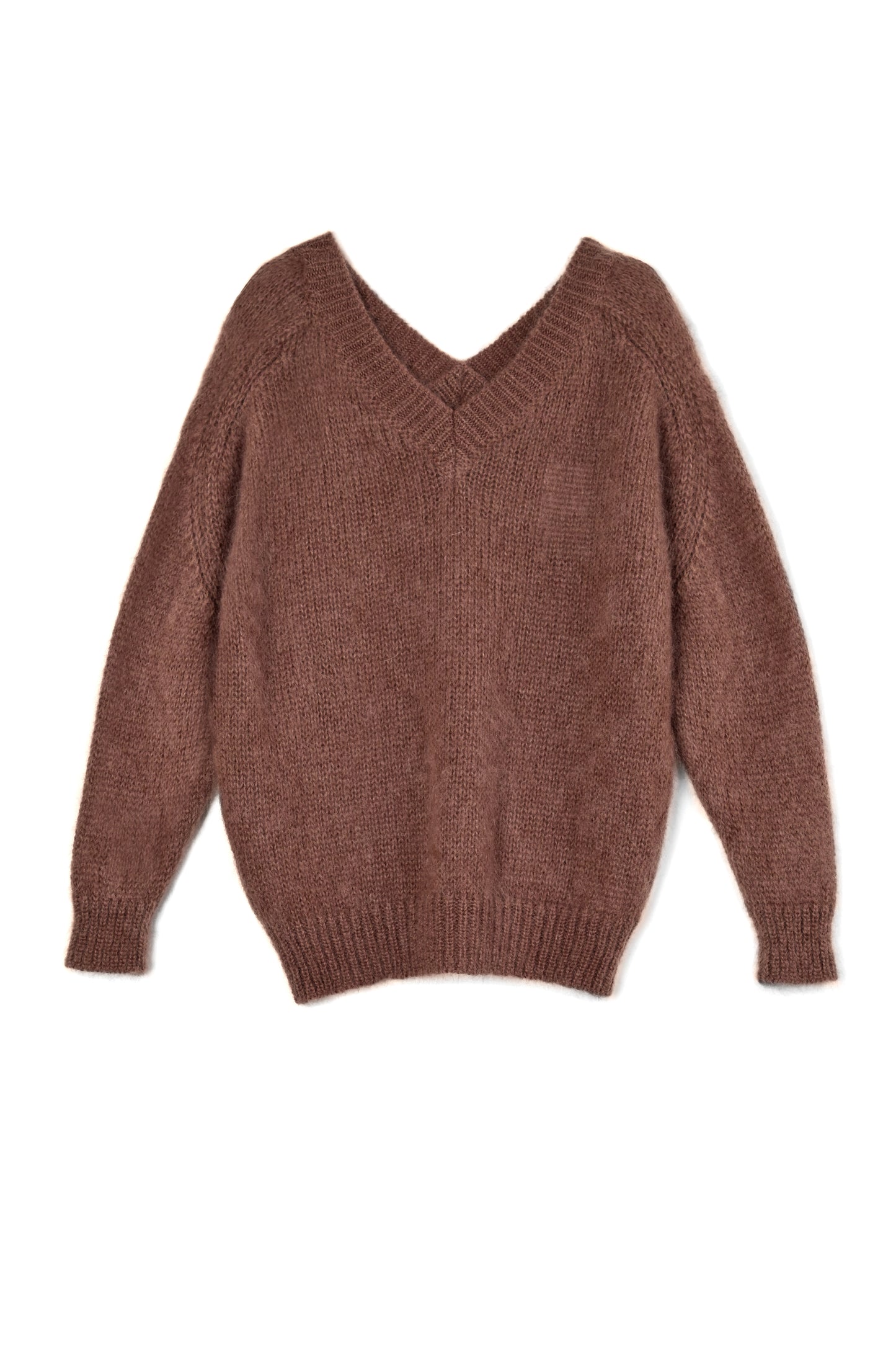 Pull bébé mohair marron Rossini