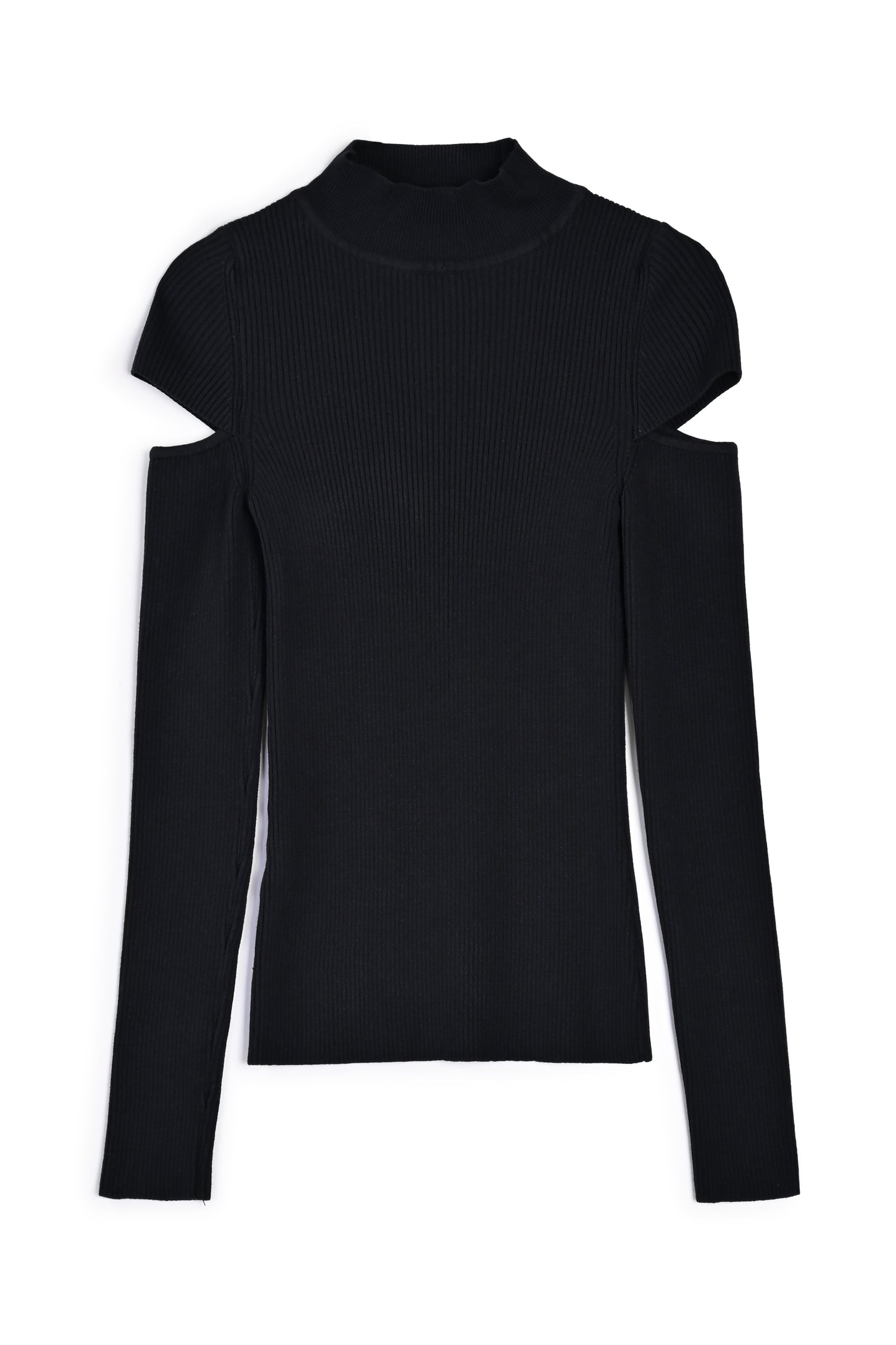 Sweter z wycięciami Manx Czarny