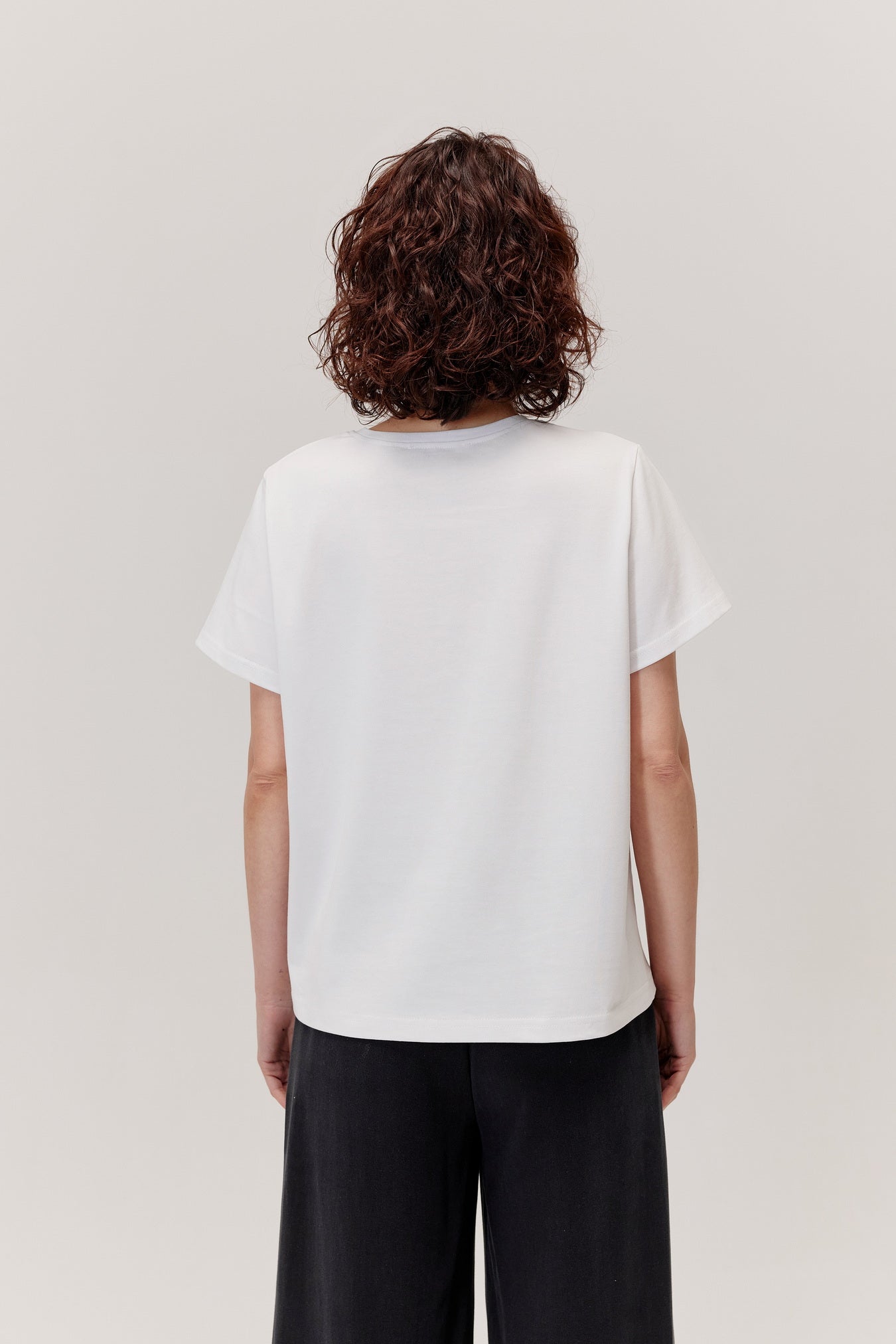 T-shirt bawełniany Hamar biały
