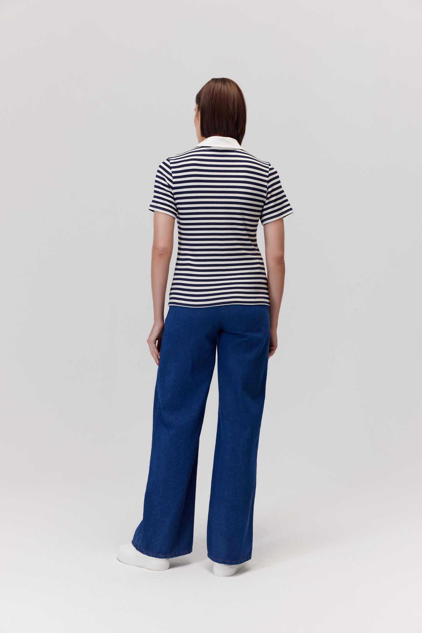 T-shirt polo Nees granatowy