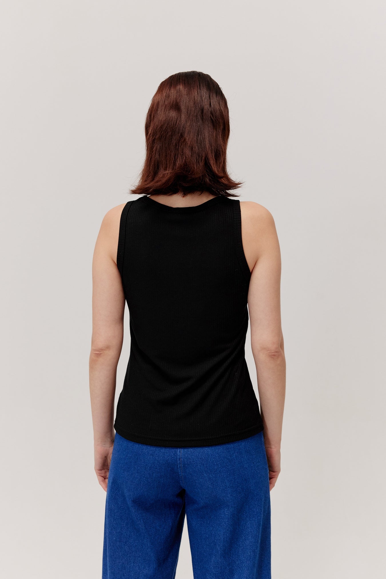Top typu basic Boxer czarny