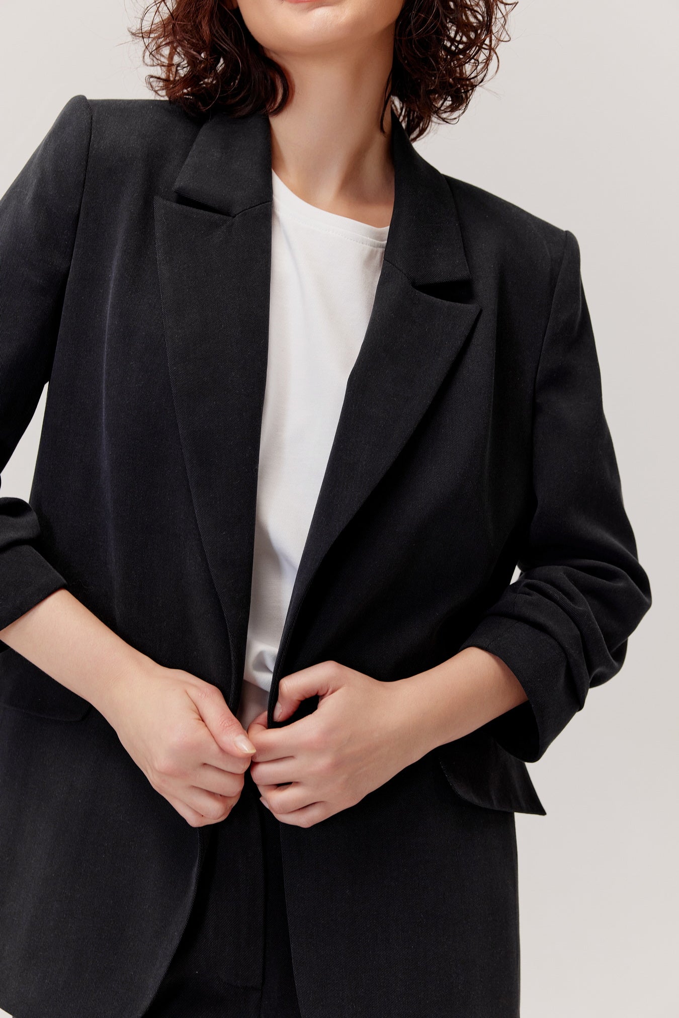 Żakiet z lyocellu Bono czarny