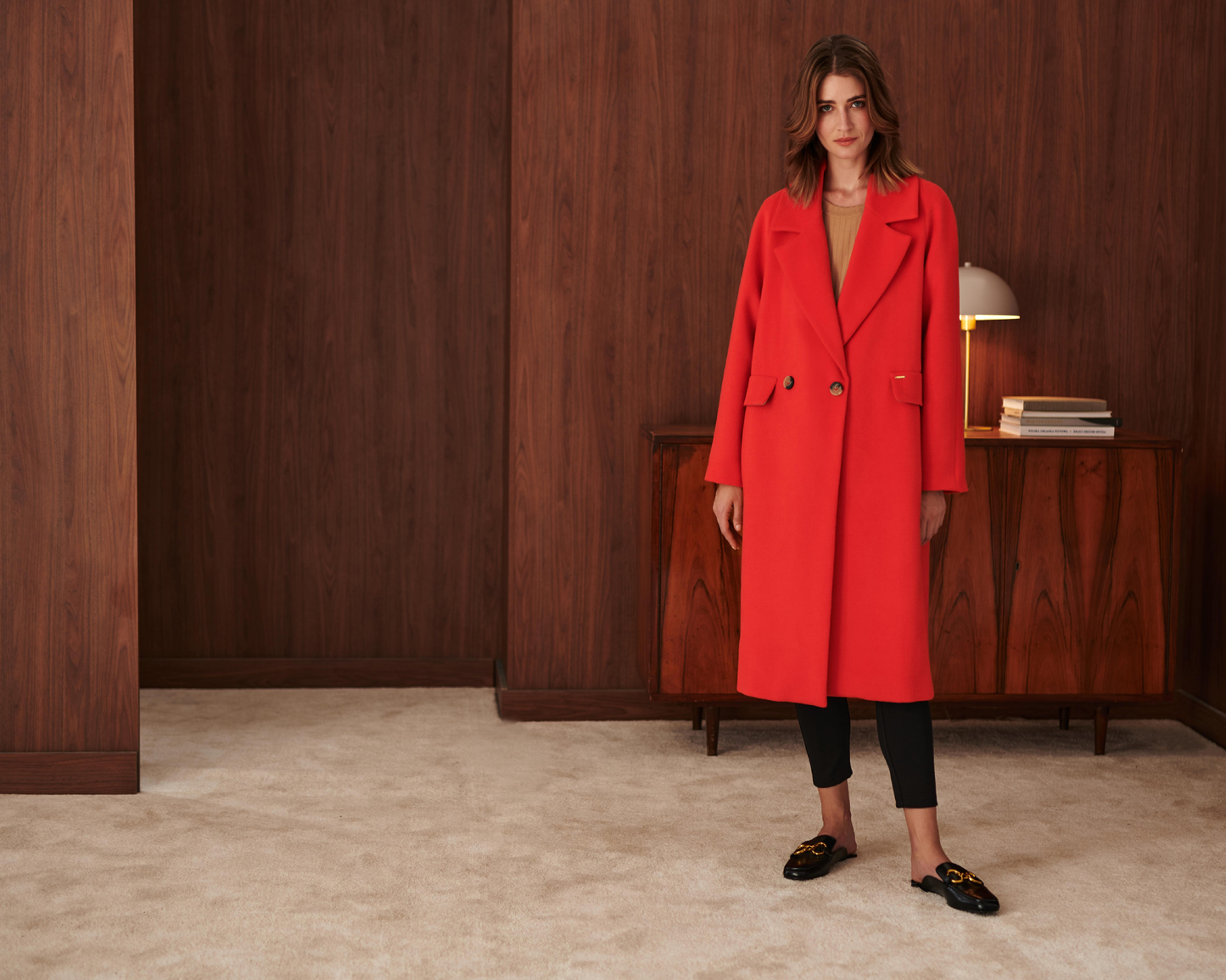 Scarlett Orange Coat