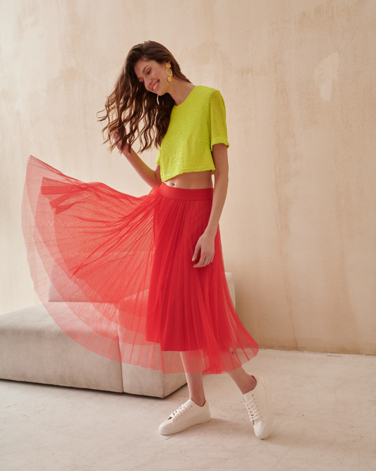 Reni Jupe rouge