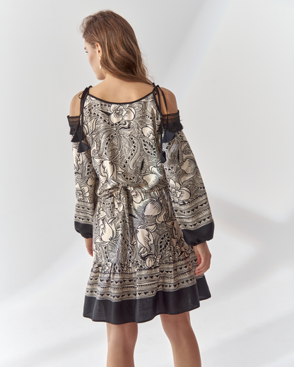 Sahra Dress Pattern Beige