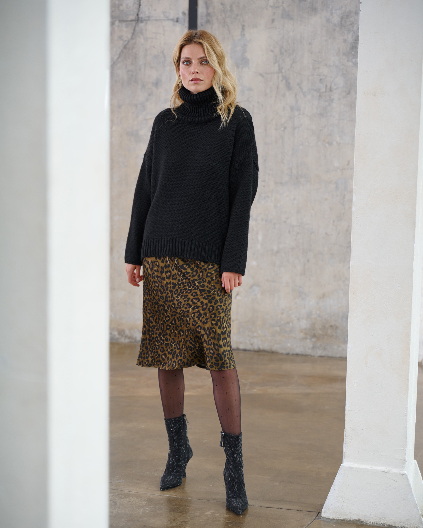Jenner Leopard Skirt