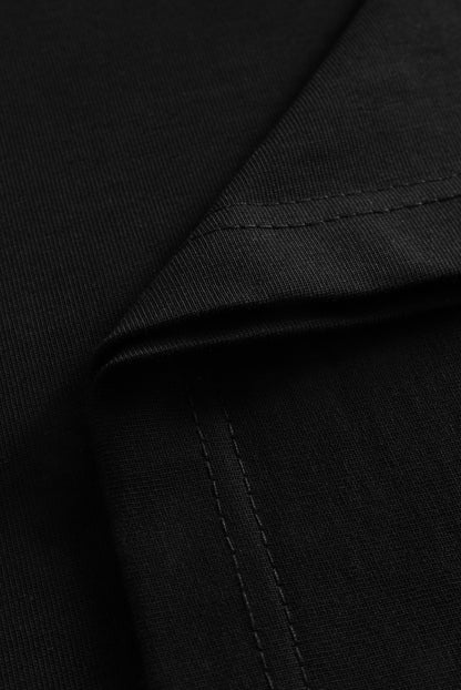 T-shirt bawełniany Hamar czarny