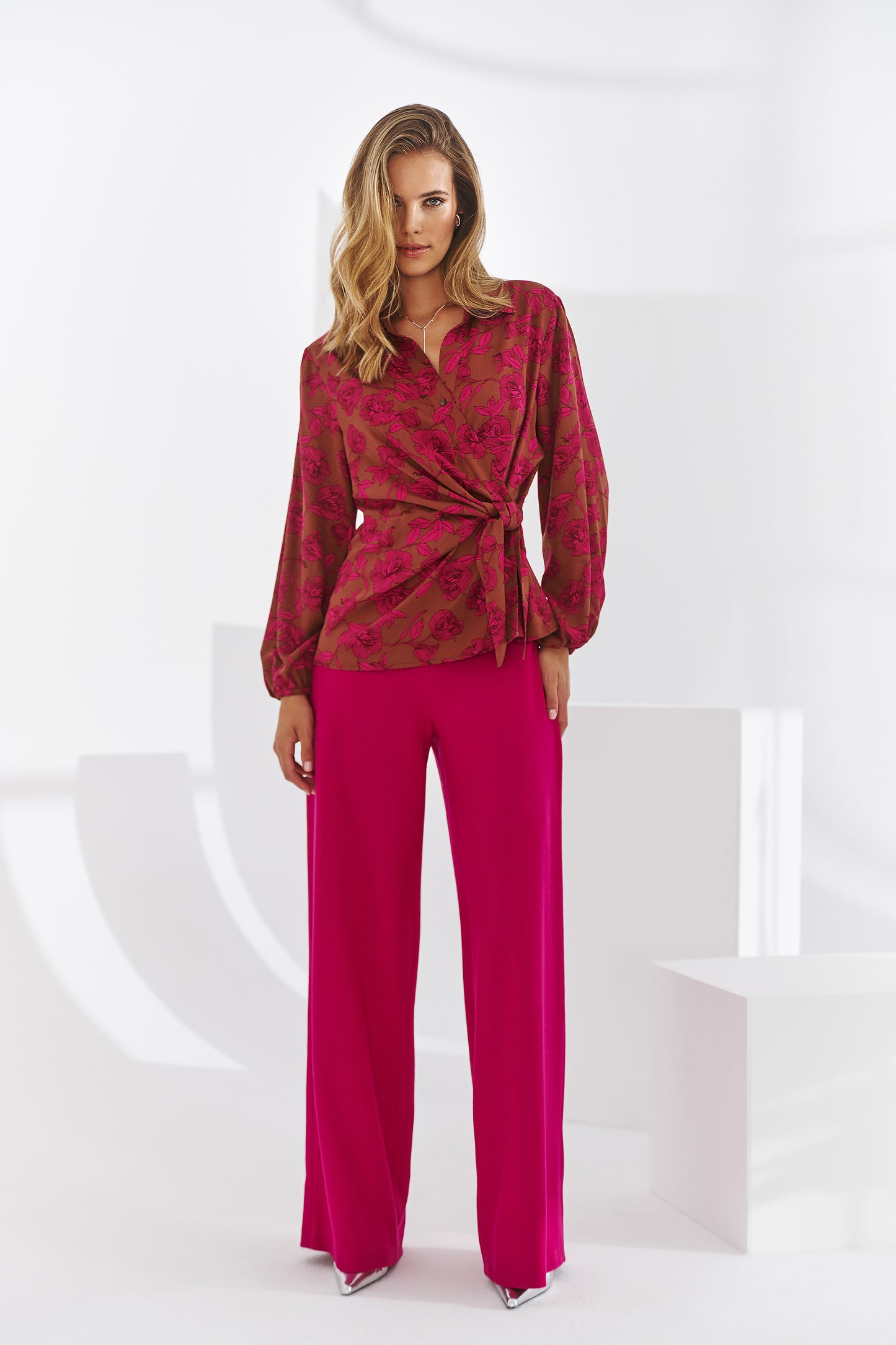 Blouse fleurie hibiscus