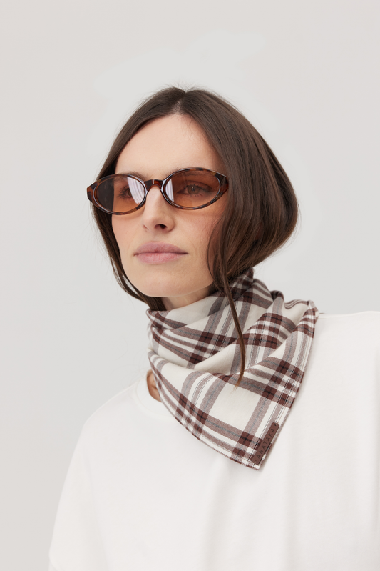 Apaszka Oslo brązowa