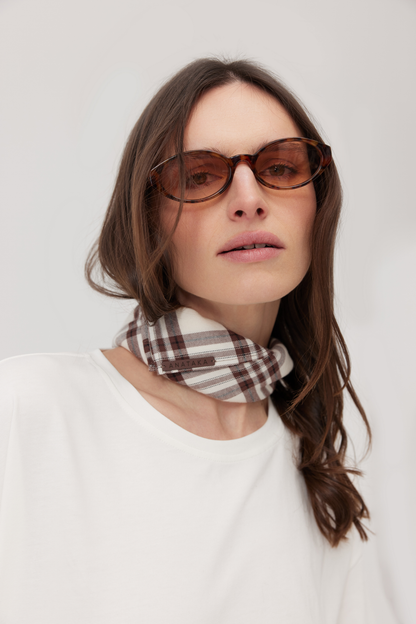 Apaszka Oslo brązowa