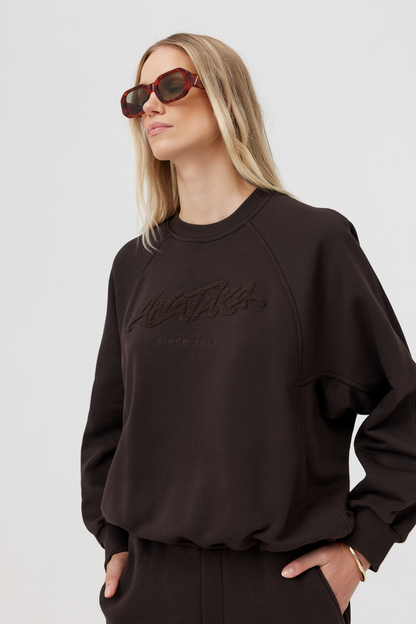 Bluza dresowa Hardy brąz