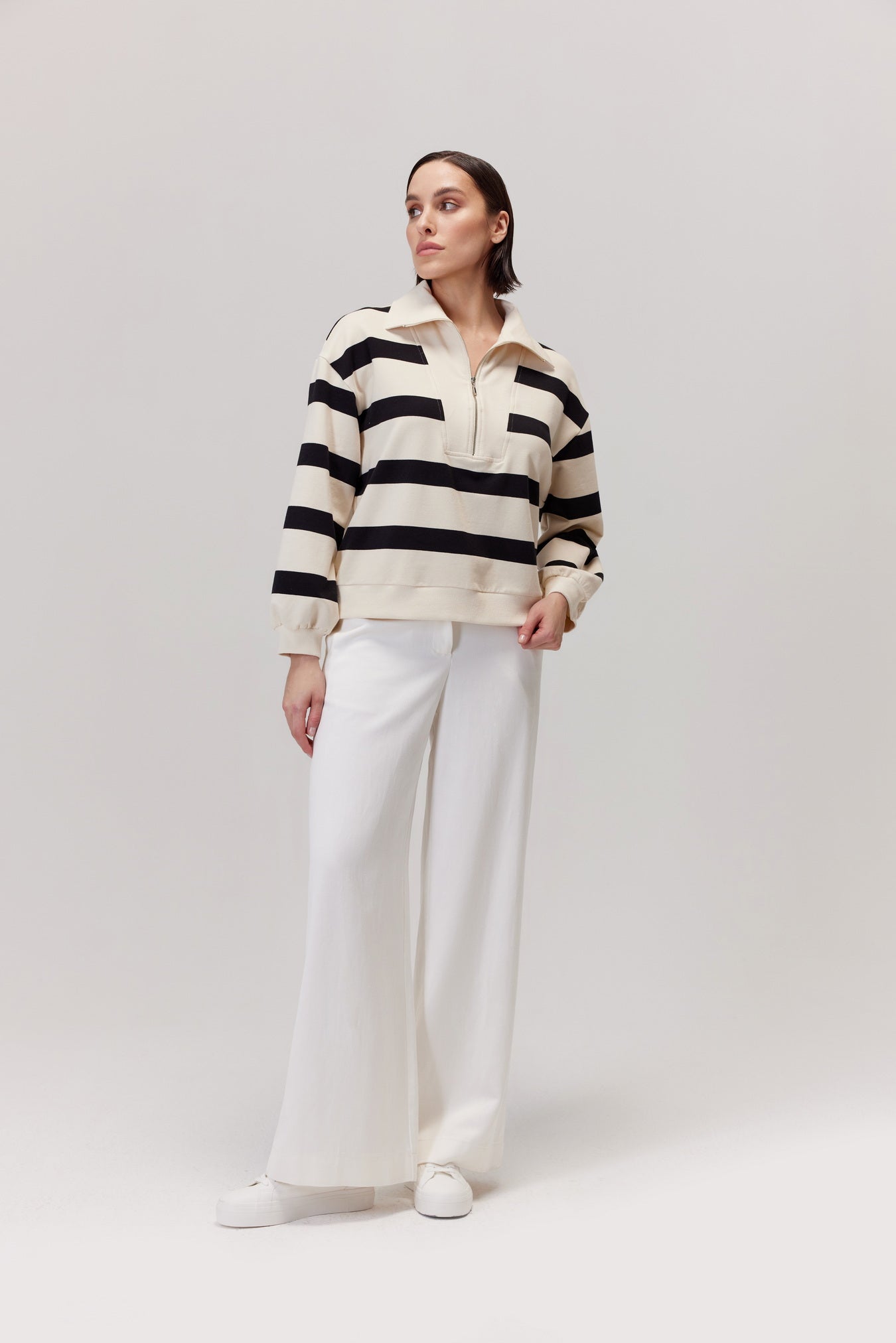Bawełniana bluza half-zip Nors