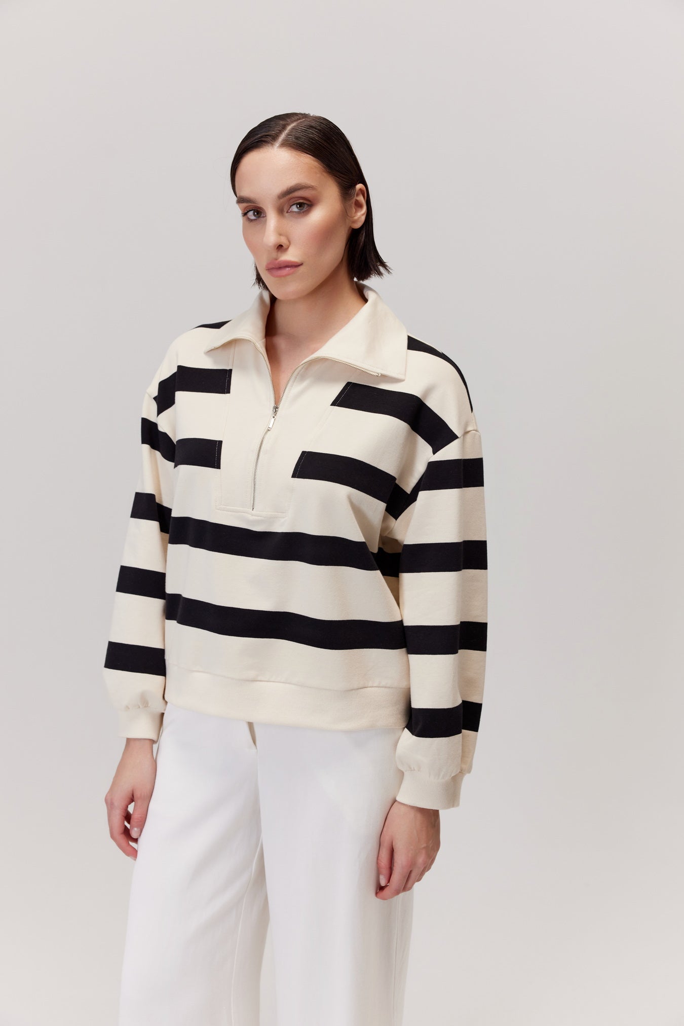 Bawełniana bluza half-zip Nors