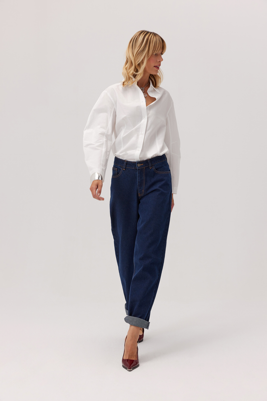 Spodnie jeans o kroju balloon Ballo