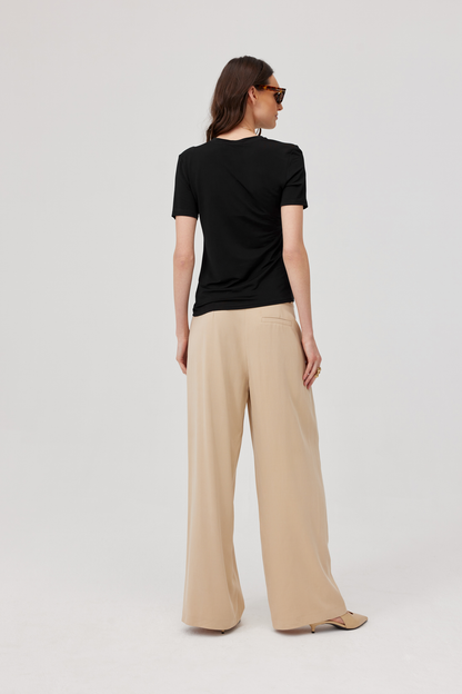 Bluzka wiskozowa Rick czarna