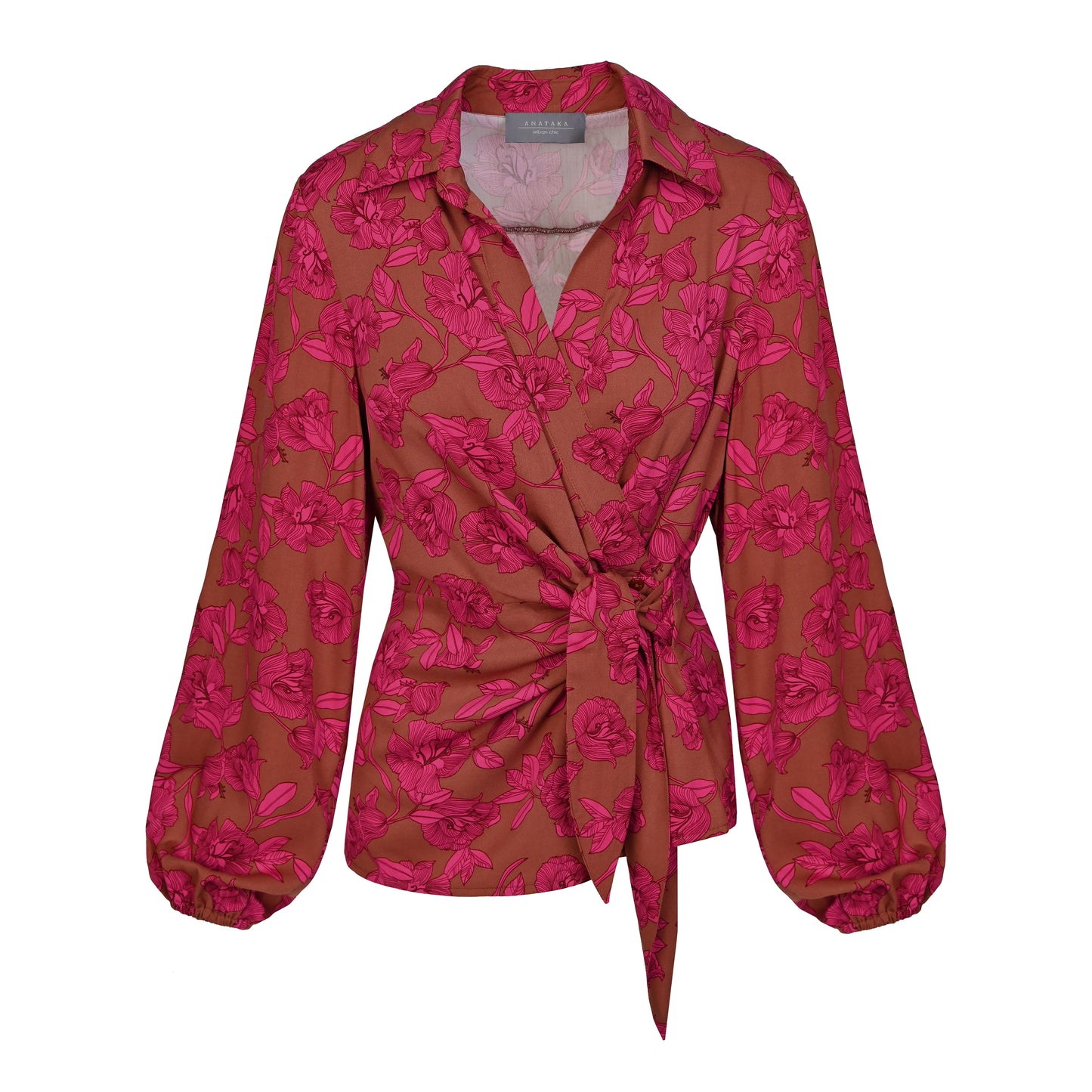 Blouse fleurie hibiscus