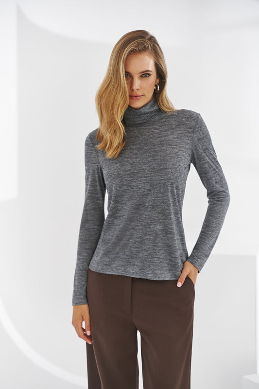 Nomi melange turtleneck