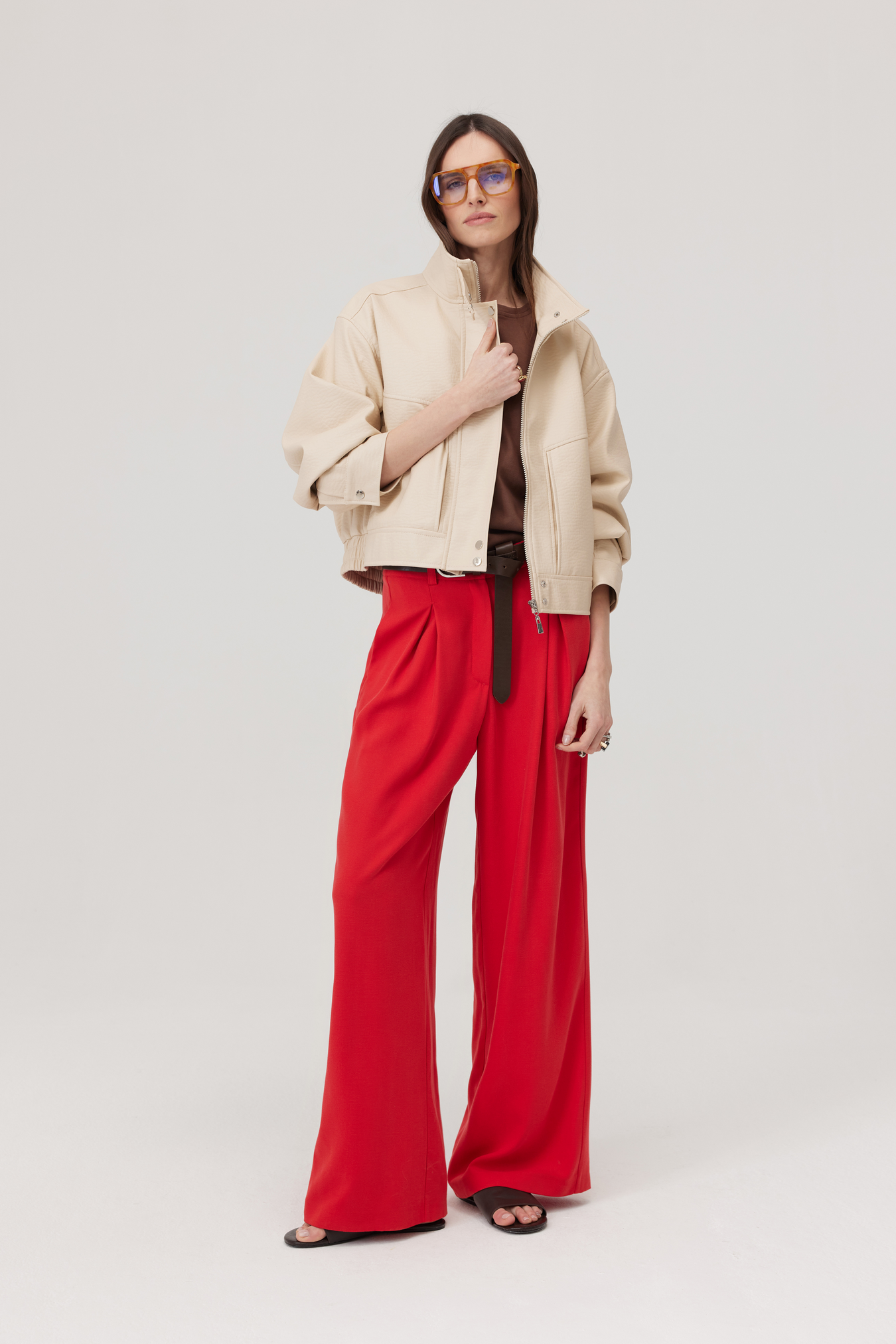 Spodnie Edgar czerwone