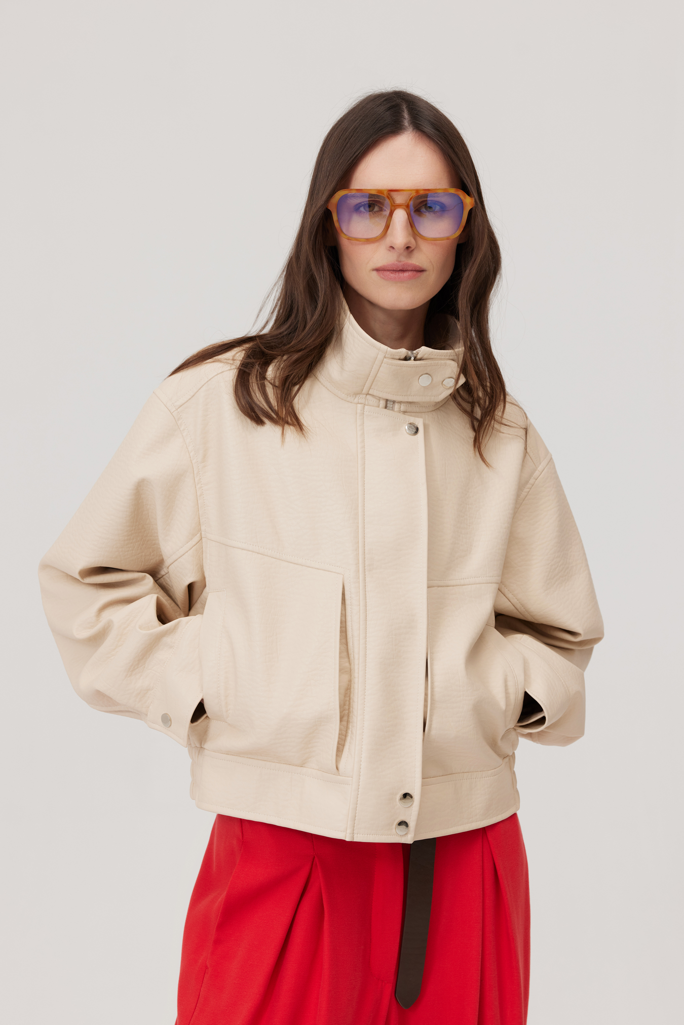 Kurtka Haley beżowa