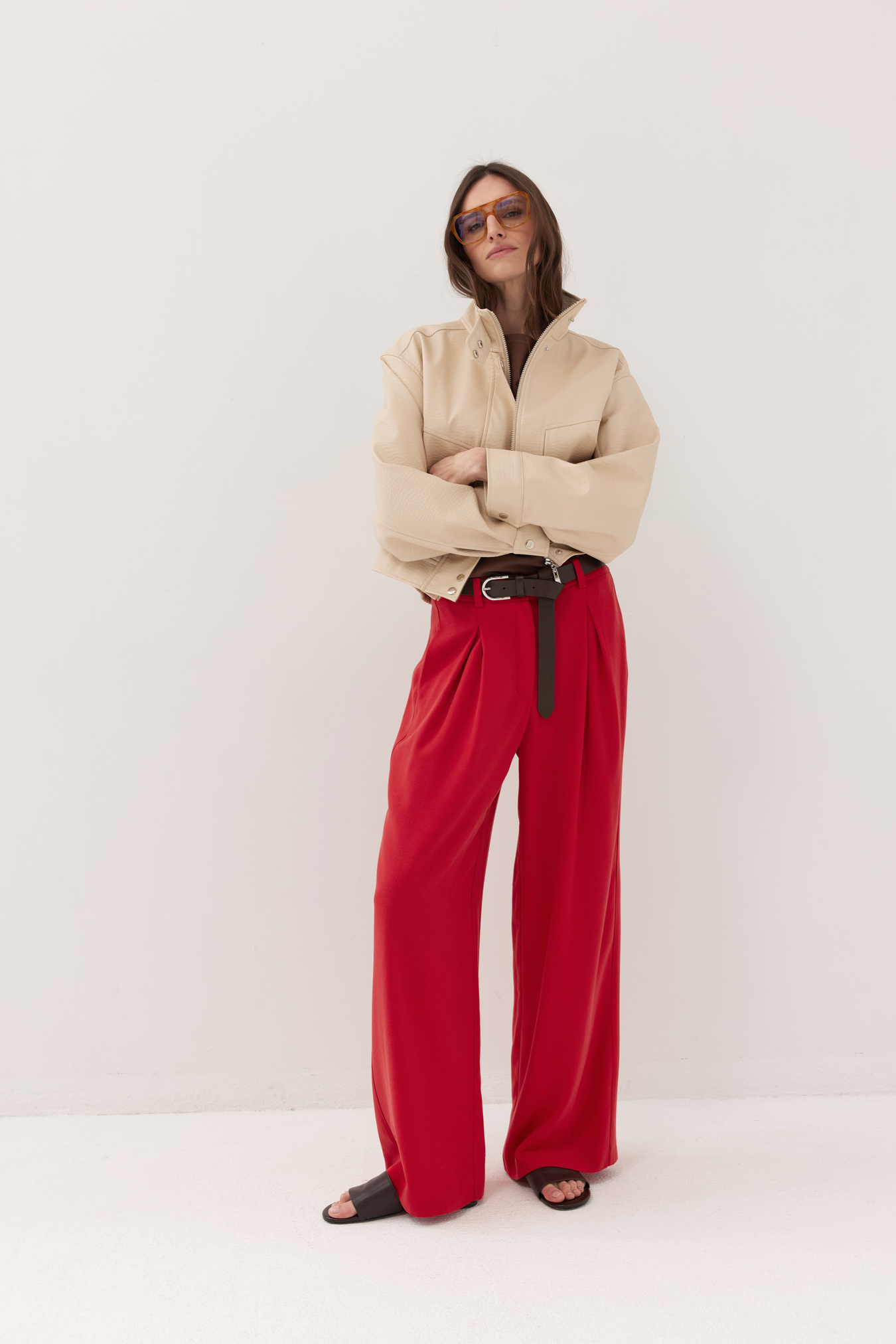 Spodnie Edgar czerwone