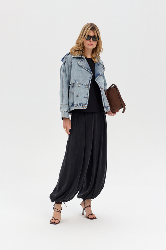 Echo biker denim jacket