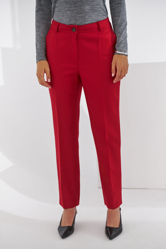 Woolen trousers Amaro red