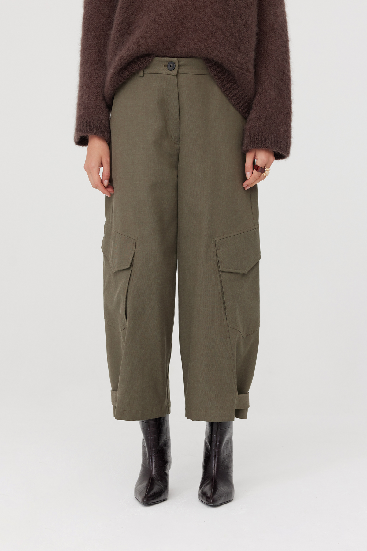 Spodnie cargo Arlo khaki