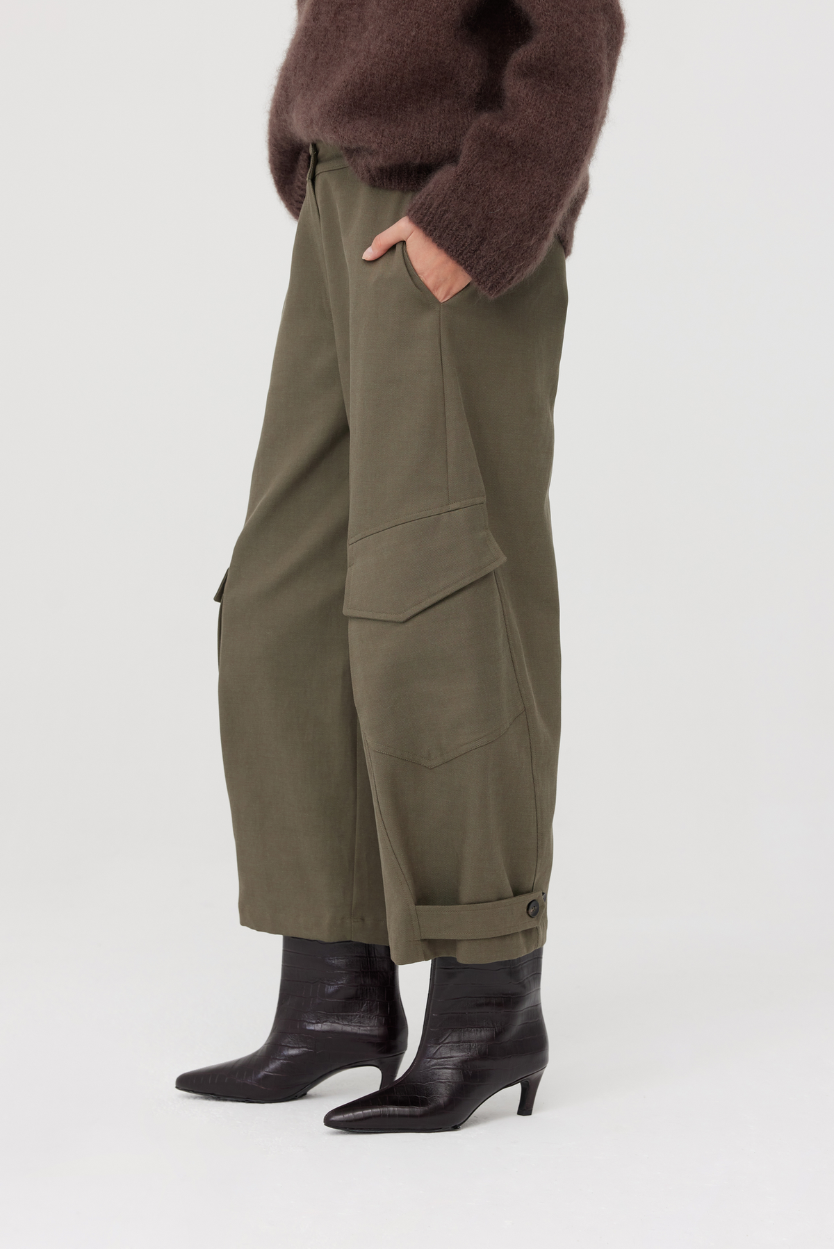 Spodnie cargo Arlo khaki