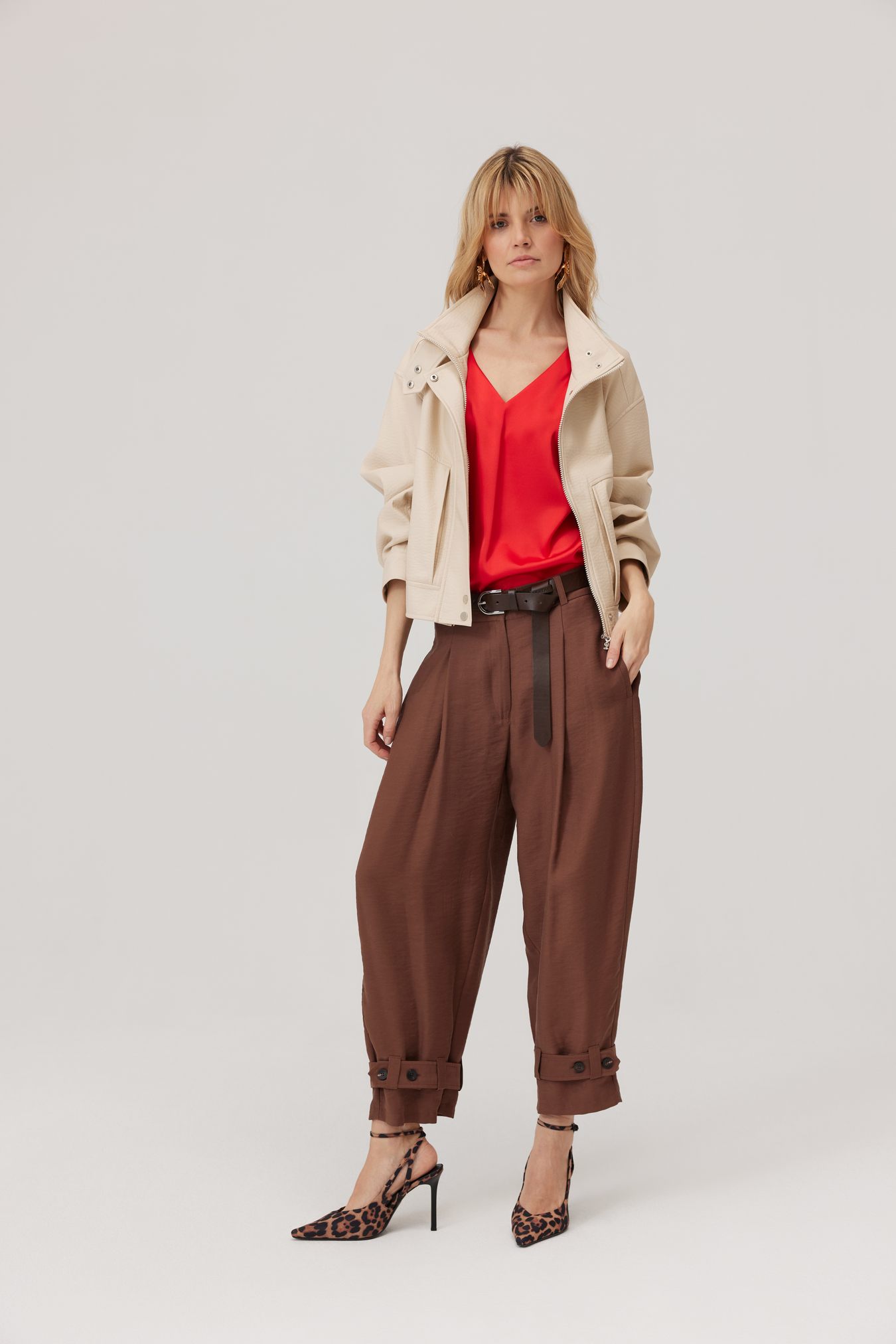 Kurtka Haley beżowa