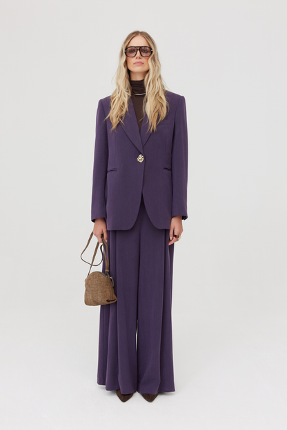 Spodnie 100 % lyocellu Mulberry fioletowe