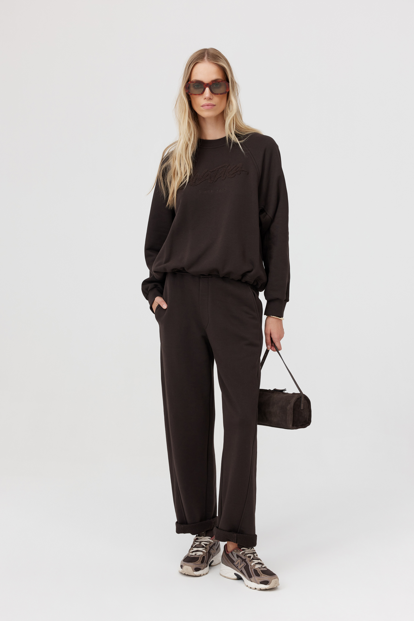 Bluza dresowa Hardy brąz