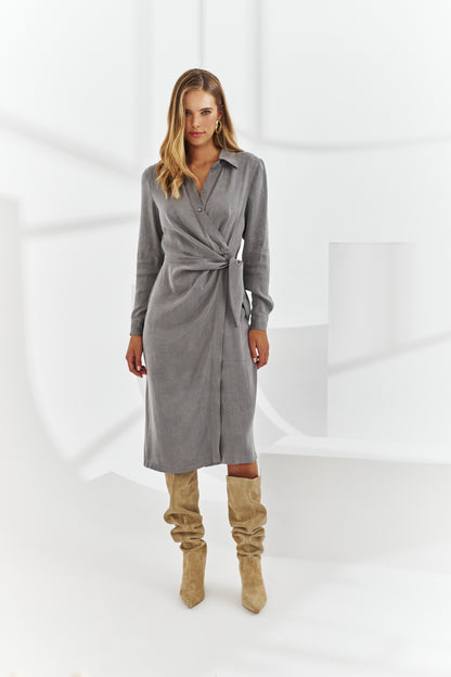 Cono dress gray